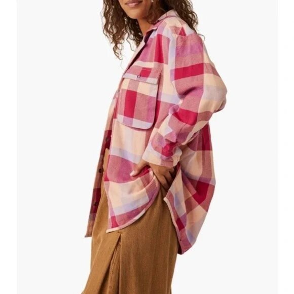 NWOT Free People We the Free Izzy Shirt - Sz S - Picture 2 of 4